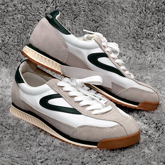 Tretorn RAWLINS 2.0 Style in white gray green Leather upper Memory Foam … - Picture 2 of 14